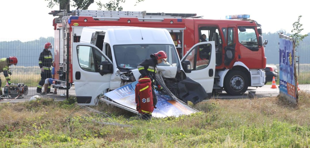 Wypadek na ul. Krapkowickiej w Opolu. Są ranni