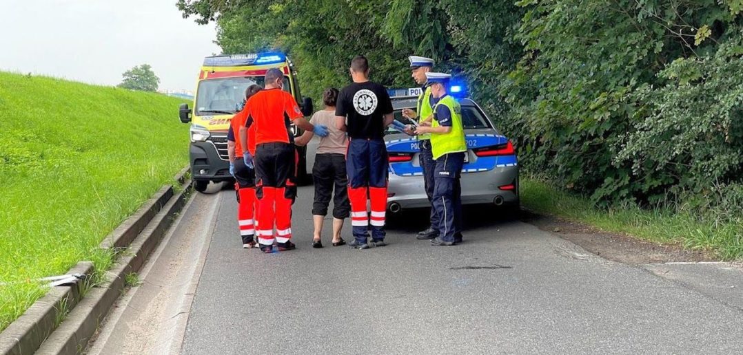 Jednoślady zderzyły się na wyspie Bolko w Opolu. Dwie osoby trafiły do szpitala