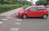 Potrącenie rowerzystki na Chabrach w Opolu
