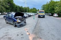 Zderzenie bmw z fiatem, w którym jechała rodzina z małym dzieckiem