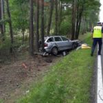 Wypadek na DK 45 w miejscowości Bierdzany. Kierowca zabrany do szpitala