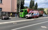 Zderzenie osobówki z samochodem ciężarowym w Opolu