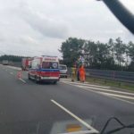 Kolizja na autostradzie A4, kierujący osobówką wjechał w ciężarówkę