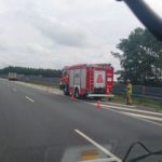 Kolizja na autostradzie A4, kierujący osobówką wjechał w ciężarówkę