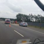 Kolizja na autostradzie A4, kierujący osobówką wjechał w ciężarówkę