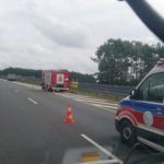 Kolizja na autostradzie A4, kierujący osobówką wjechał w ciężarówkę