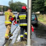Przy ul. Nysy Łużyckiej w Opolu zapalił się samochód
