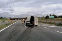 Wypadek na autostradzie A4 w kierunku Katowic