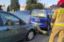 Zderzenie dwóch osobówek w Lędzinach