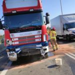 Dwie ciężarówki zderzyły się na obwodnicy Opola