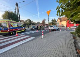 Wypadek na rondzie w Komprachicach. 36-latka wymusiła pierwszeństwo