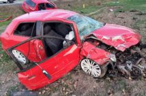 Wypadek w miejscowości Węgry. Toyota zderzyła się z audi