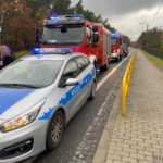 Wypadek w Walidrogach na dk 94. Ranny policjant