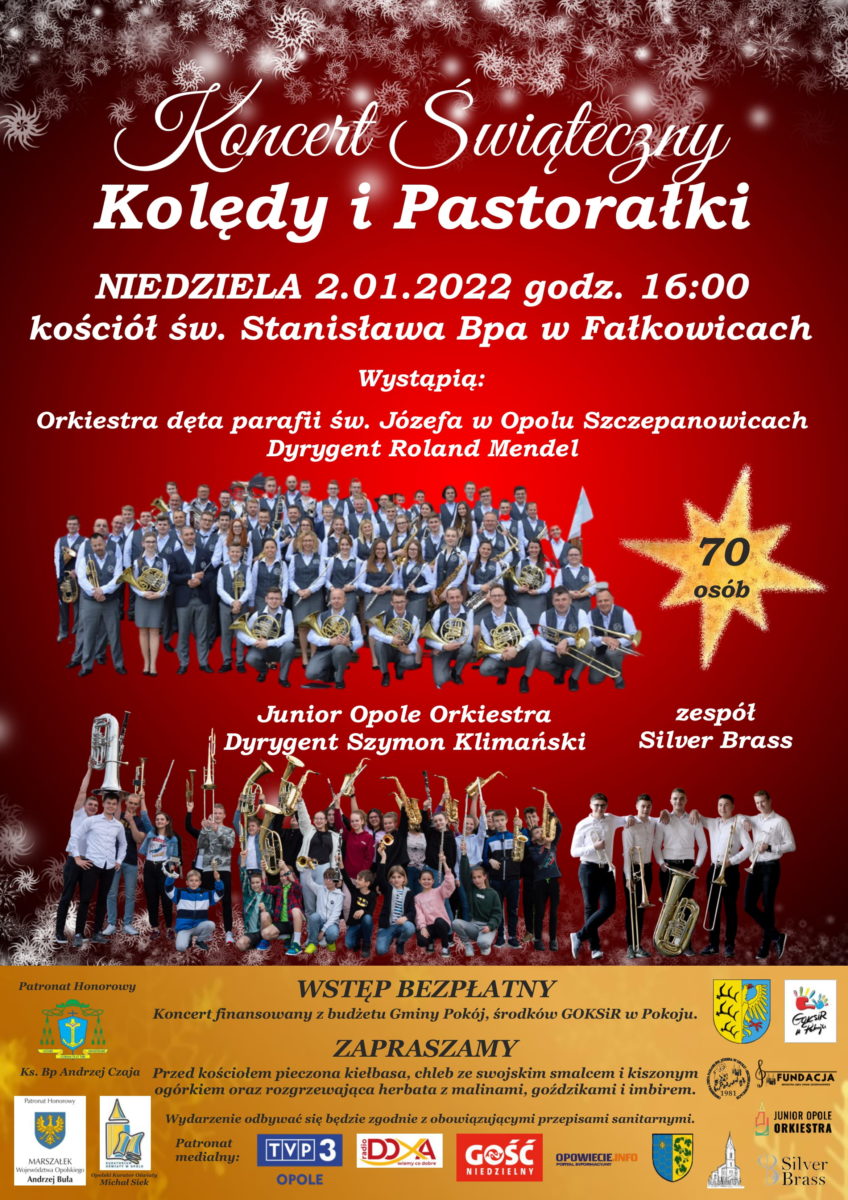 Koncert Świąteczny &#8222;Kolędy i pastorałki&#8221; wkrótce w Fałkowicach