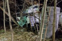 Zderzenie dwóch ciężarówek pod Namysłowem. Policja wyjaśnia okoliczności wypadku