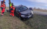 Wjechał do rowu drodze krajowej 46 w kierunku Dąbrowy