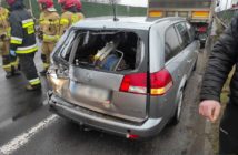 Dwie ciężarówki i osobówka zderzyły się na obwodnicy Opola