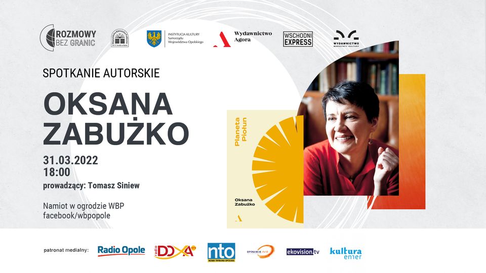 Oksana Zabużko. Ukraińska pisarka spotka się czytelnikami w WBP