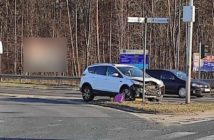 Kolizja na skrzyżowaniu obwodnicy Opola z ul. Częstochowską