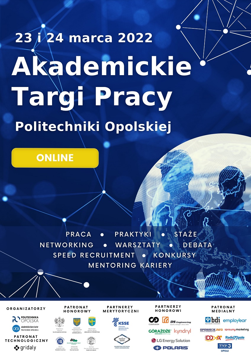 Akademickie Targi Pracy Politechniki Opolskiej, w tym roku online