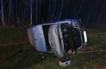 Dachowanie busa z uchodźcami z Ukrainy na autostradzie A4