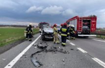 Wypadek na obwodnicy Opola. Dwie osoby zabrane do szpitala