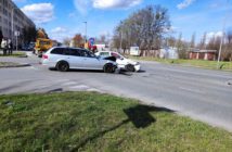 Zderzenie bmw z oplem na skrzyżowaniu w Opolu