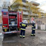 Pożar altanki na ulicy Koszyka w Opolu. Na miejscu trzy zastępy straży pożarnej