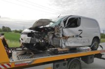 Zderzenie trzech pojazdów na ul. Krapkowickiej. Sprawca przysnął za kierownicą