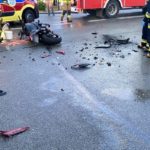 Samochód osobowy zderzył się z motocyklistą w Opolu-Winowie. Jedna osoba została poszkodowana