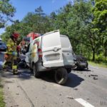 Groźny wypadek na ul. Strzeleckiej w Opolu. Trzy osoby poszkodowane