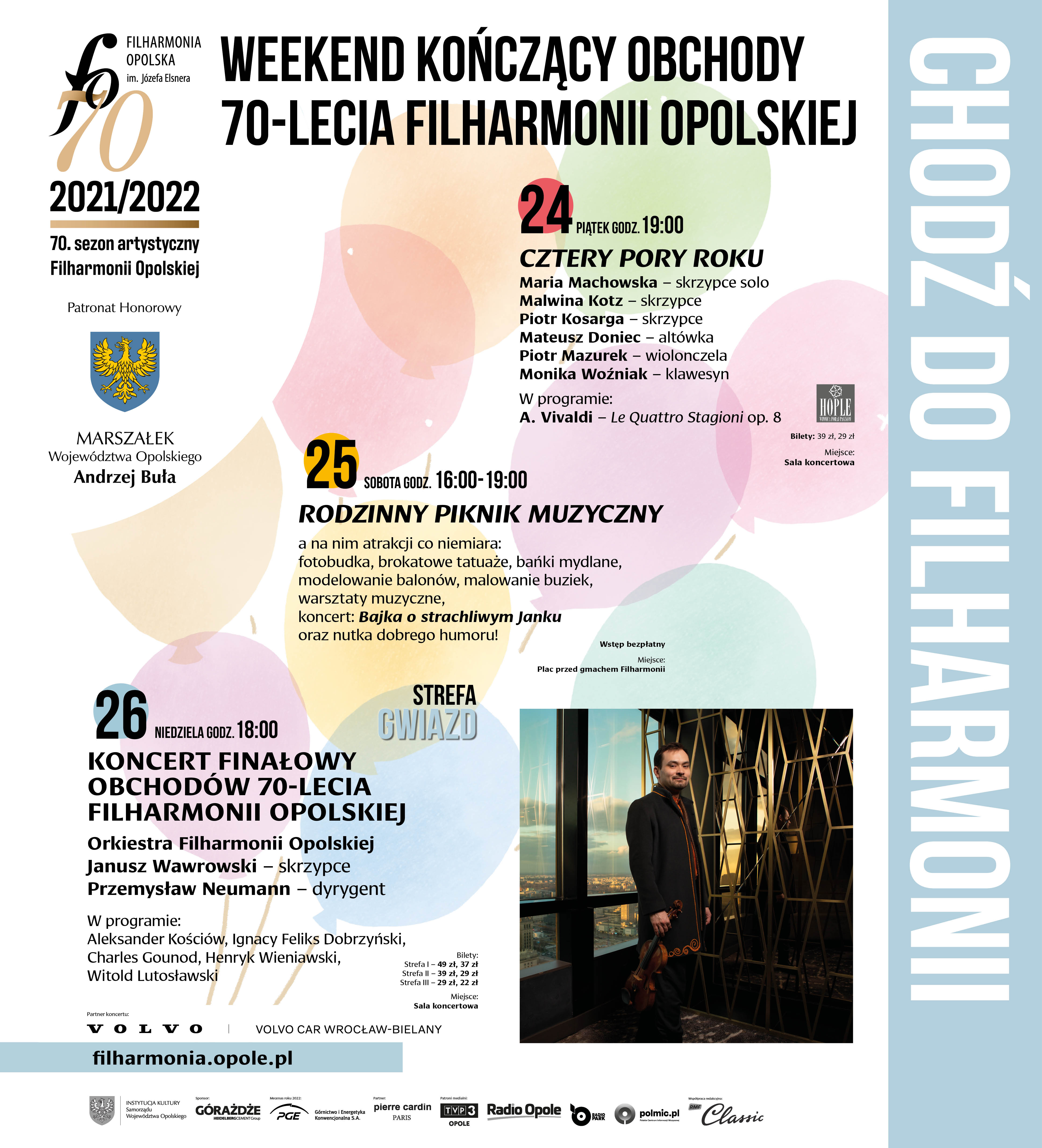 70-lecie Filharmonii Opolskiej. Finał obchodów w najbliższy weekend