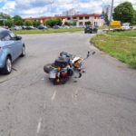 Motocyklista zderzył się z osobówką na skrzyżowaniu ulic Oleskiej i Mikołajczyka w Opolu
