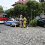 Wypadek na skrzyżowaniu w centrum Opola. Jedna osoba została poszkodowana