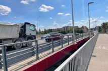 Ciężarówka zderzyła się z samochodem osobowym na moście w Opolu