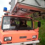 Strażacy z OSP Kadłub Turawski pomogli w przekazaniu na Ukrainę drabiny strażackiej z Niemiec