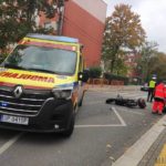 Motorowerzysta przewrócił się na ul. 1 Maja w Opolu