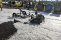 Pożar samochodu na ul. Chełmskiej w Opolu