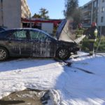 Pożar samochodu na ul. Gospodarczej w Opolu