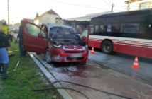 Pożar samochodu dostawczego w Czarnowąsach