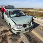 Czołowe zderzenie dwóch samochodów na obwodnicy Opola. Dwie osoby zostały poszkodowane