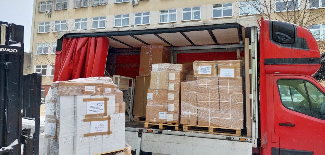 USK w Opolu przygotował trzeci w tym roku transport darów dla szpitala w Iwano-Frankiwsku