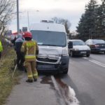 Zderzenie dwóch samochodów na skrzyżowaniu ul. Luboszyckiej i Lipowej