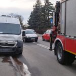 Zderzenie dwóch samochodów na skrzyżowaniu ul. Luboszyckiej i Lipowej