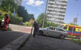 Potrącenie rowerzysty na rondzie Nysy Łużyckiej w Opolu