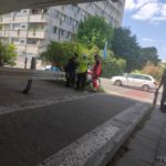 Potrącenie rowerzysty na rondzie Nysy Łużyckiej w Opolu