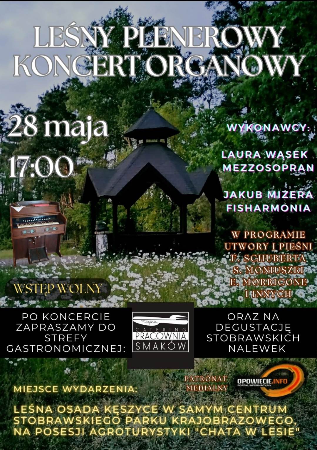 Leśny Plenerowy Koncert Organowy w Kęszycach