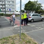Potrącenie rowerzystki na przyjeździe dla rowerów w Opolu