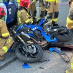 Wypadek z udziałem motocyklisty i kierowcy taksówki w Opolu
