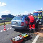 Zderzenie dwóch samochodów na trasie Opole &#8211; Zawada